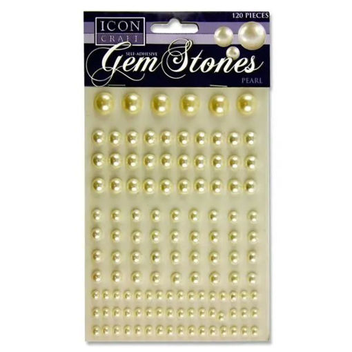 Picture of ICON CRAFT GEM STONES PEARL - 120 PIECES
